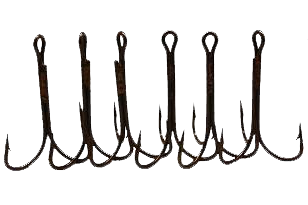 Bulk 12/0 treble hooks